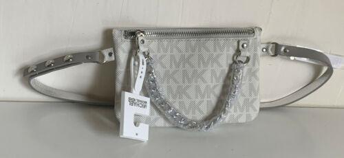 michael michael kors mk turnlock chain fanny pack