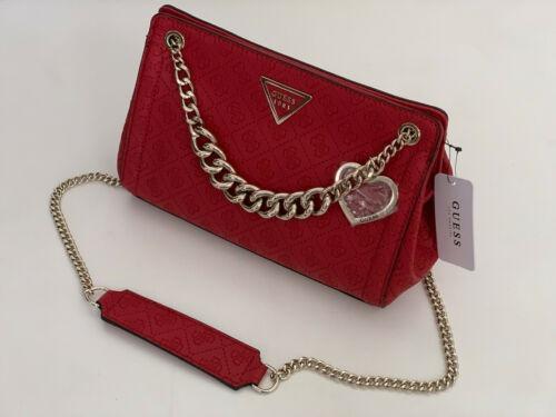 NEW GUESS LYRA QUATTRO G RED CONVERTIBLE CROSSBODY SLING MESSENGER BAG PURSE Women s Fashion Bags Wallets Cross body Bags on Carousell