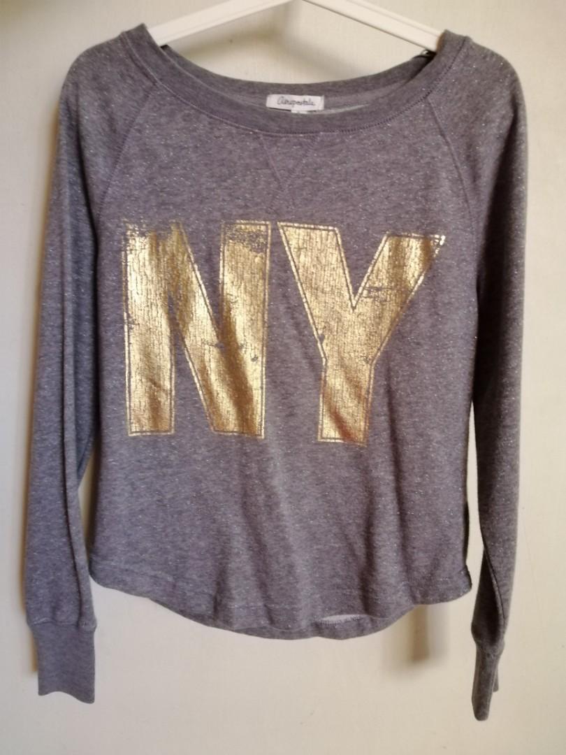 Aeropostale gray sweater outlet
