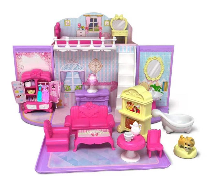Surprise Toys For Girls Barbie House Doll House Lol House Miniature Kit  with Furniture, Dolls House Accessories, Miniature Dolls House kit Toys For  Boys Girls Children price in Saudi Arabia