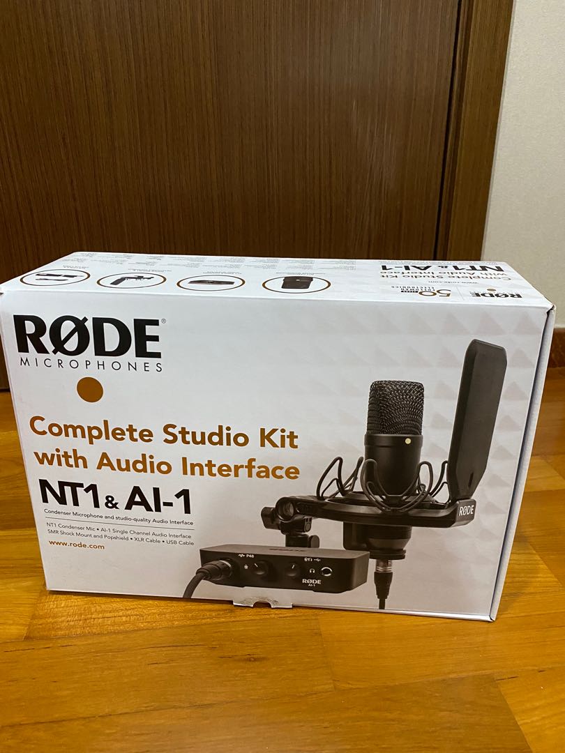 RODE NT1 Complete studio kit (including AL1 studio interface