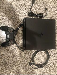 Sony Playstation 4 Slim Console Bundle (Black, New Condition)