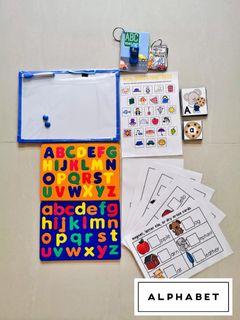 Toddler Learning Kits - Alphabet, Number, Colour, Shape, Emotion, Body Part, Preposition