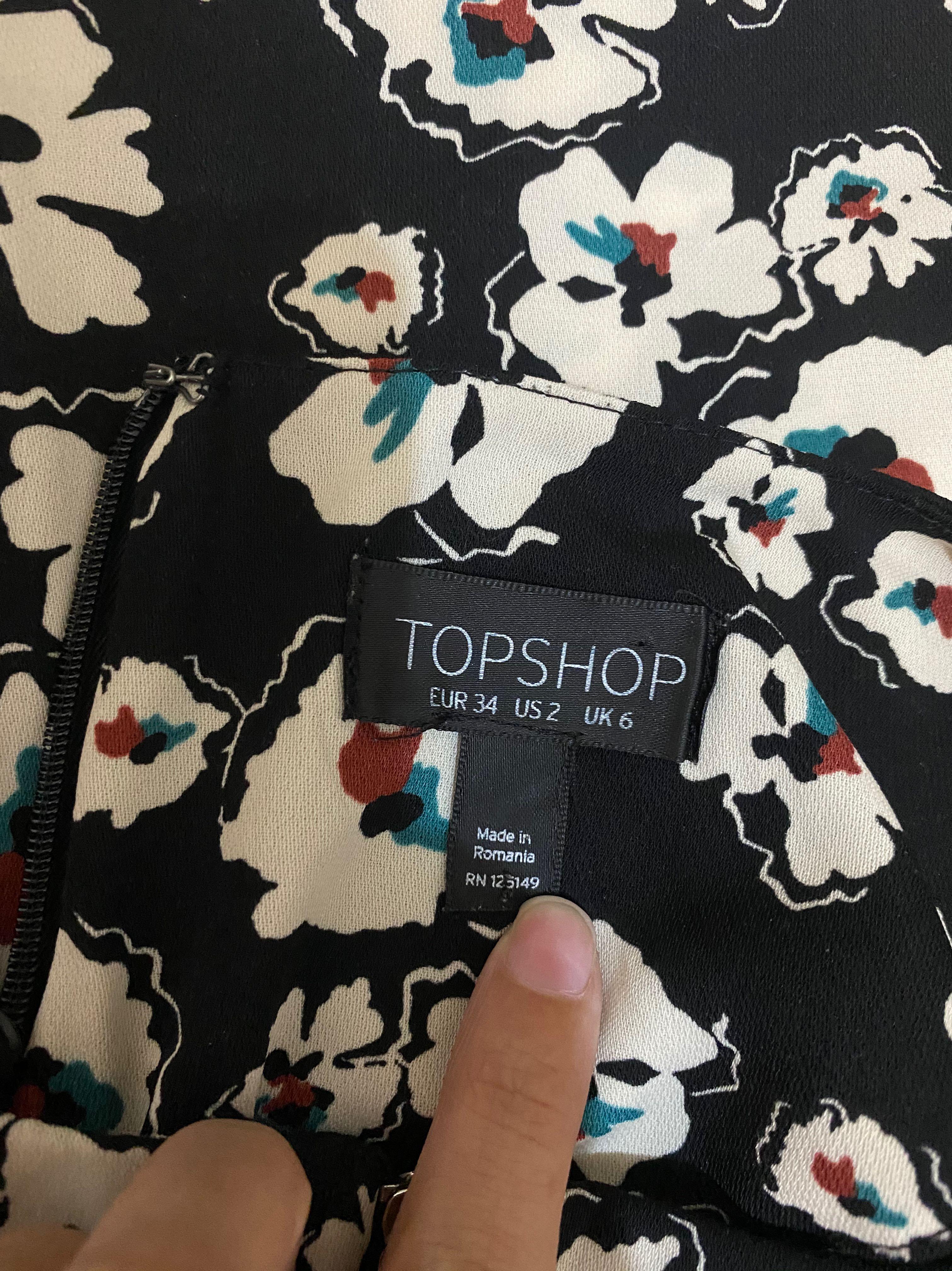 Topshop front zip floral dress Women s Fashion Muslimah Fashion
