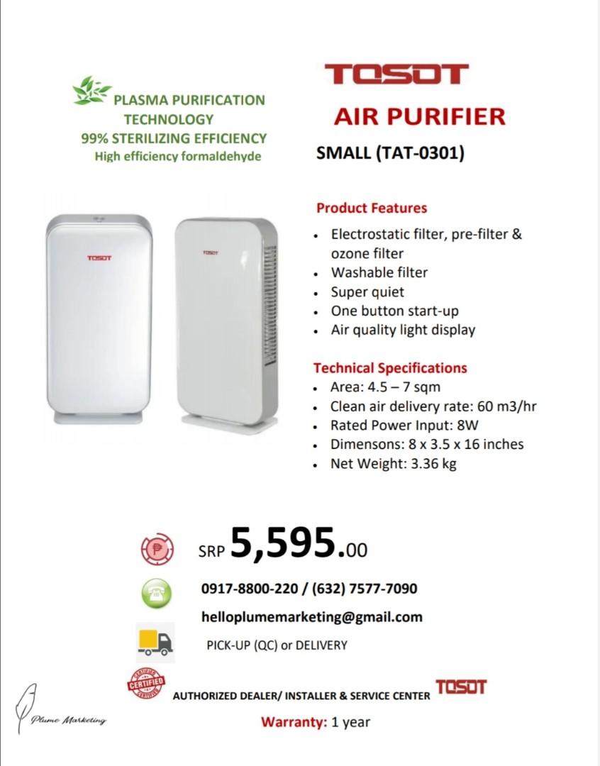 Tosot hotsell air purifier