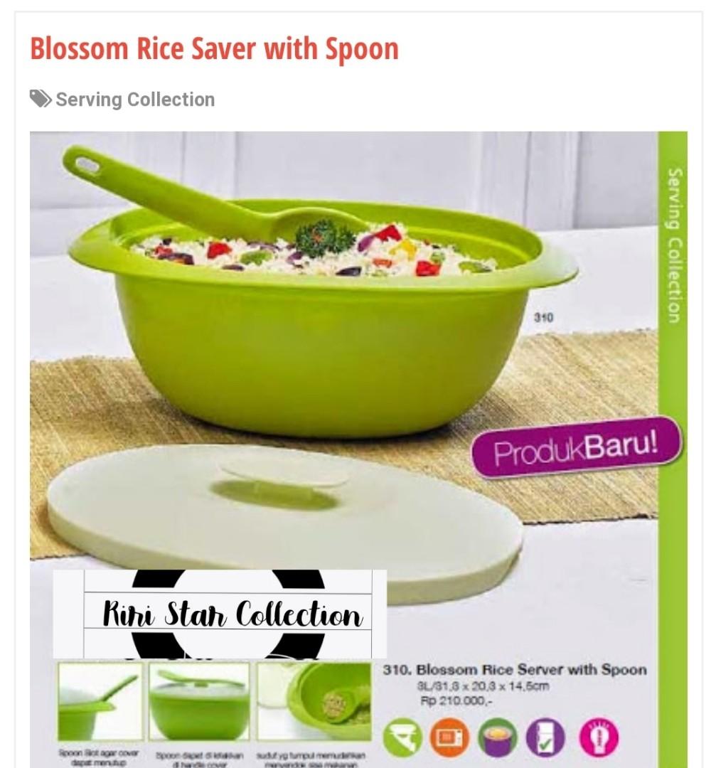 TUPPERWARE BLOSSOM RICE SERVER, Kitchen & Appliances di Carousell