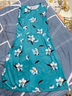 Turquoise Floral Dress