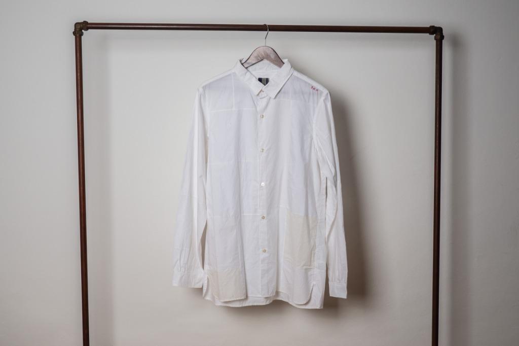 VISVIM ICT WHITE PATCH WORK SHIRT (Category: Shirts) located in Singapore. Submitted by ytcforsale (Listing ID 1001484321, Image 1). Description: Tagged 4 Measurements in Inches Shoulder , Pit to Pit, Length, Arm Length 18 21.5 31 27 Selling Policy: ALL ITEMS AUTHENTIC. It cannot be refunded or returned after purchasing, please consider carefully before buying. Some items may have been ALTERED. do check measurements, I will not be responsible for