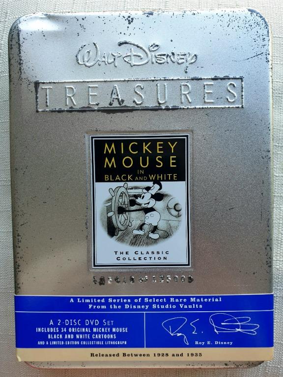 walt disney treasures mickey mouse in black and white