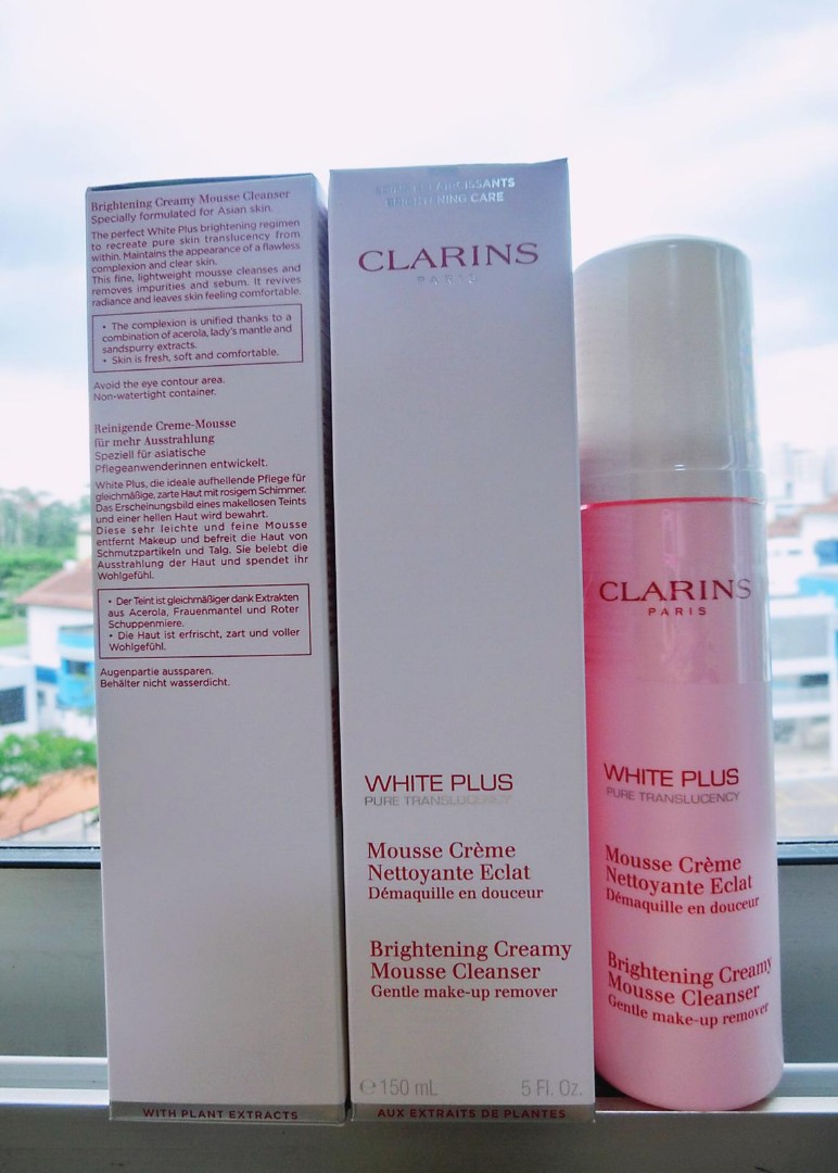 clarins brightening creamy mousse cleanser