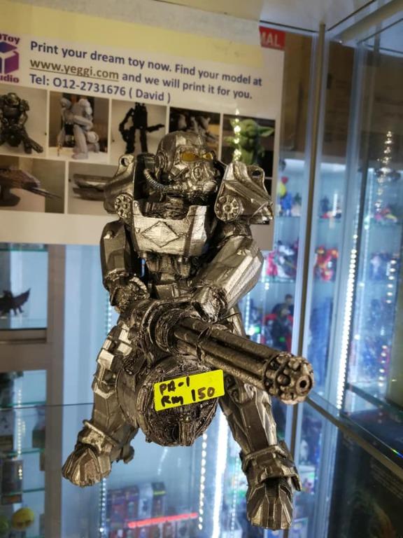 3D Print of Power Armour model kit from Fallout., Hobbies & Toys ...