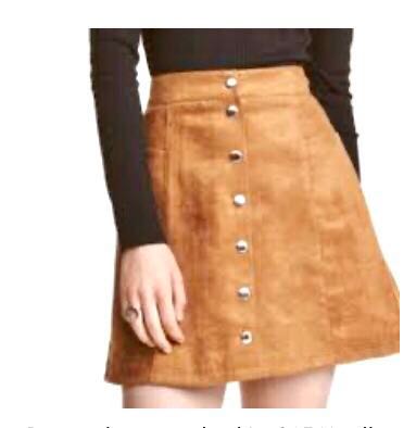 button down faux skirt