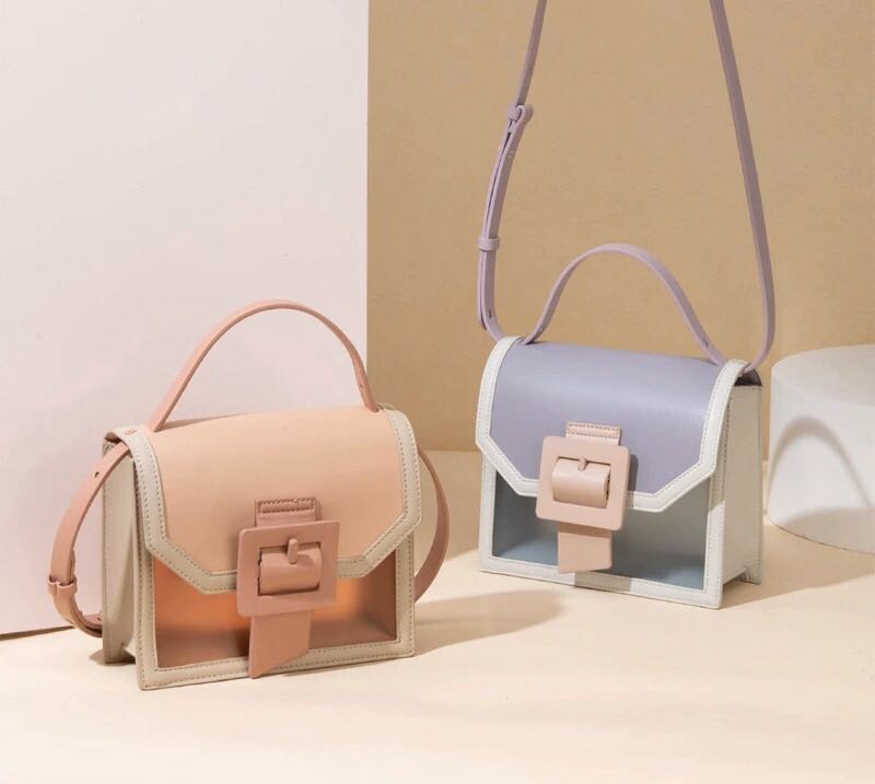 CHARLES AND KEITH CK JELLY SQUARE BUCKLE SLING BAG Women s Fashion Bags Wallets Cross body Bags on Carousell