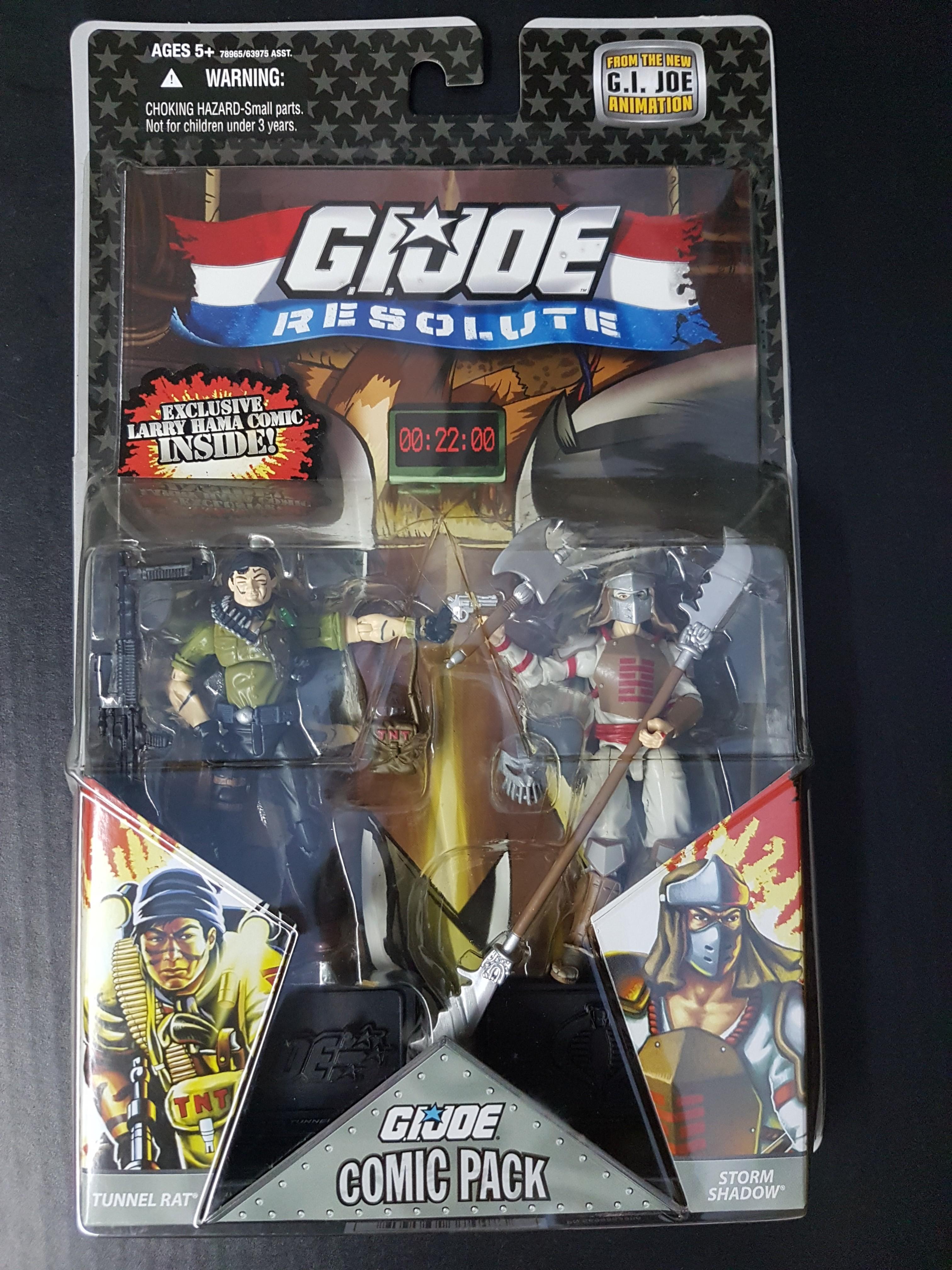 G.I. Joes Resolute Storm Shadow and Tunnel Rat Comic Pack Hobbies