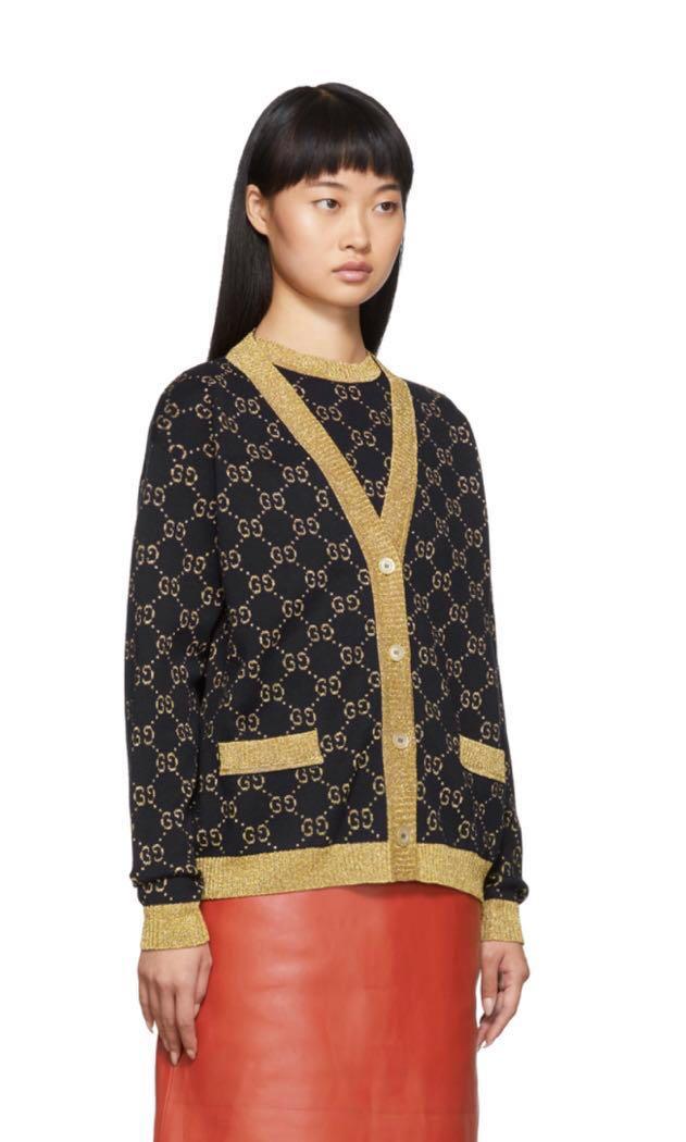 Gold best sale gucci sweater
