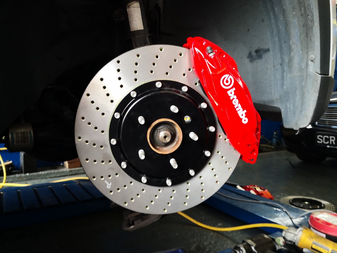 Refurbished Brembo F50 tesla brake kit for honda civic , accord , stream , odyssey , vw golf
