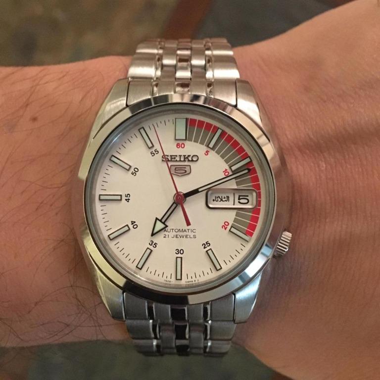 Seiko 5 SNK369K1 SNK369K SNK369 SNK Automatic Stainless Steel Analog Men s Watch Men s Fashion Watches Accessories Watches on Carousell