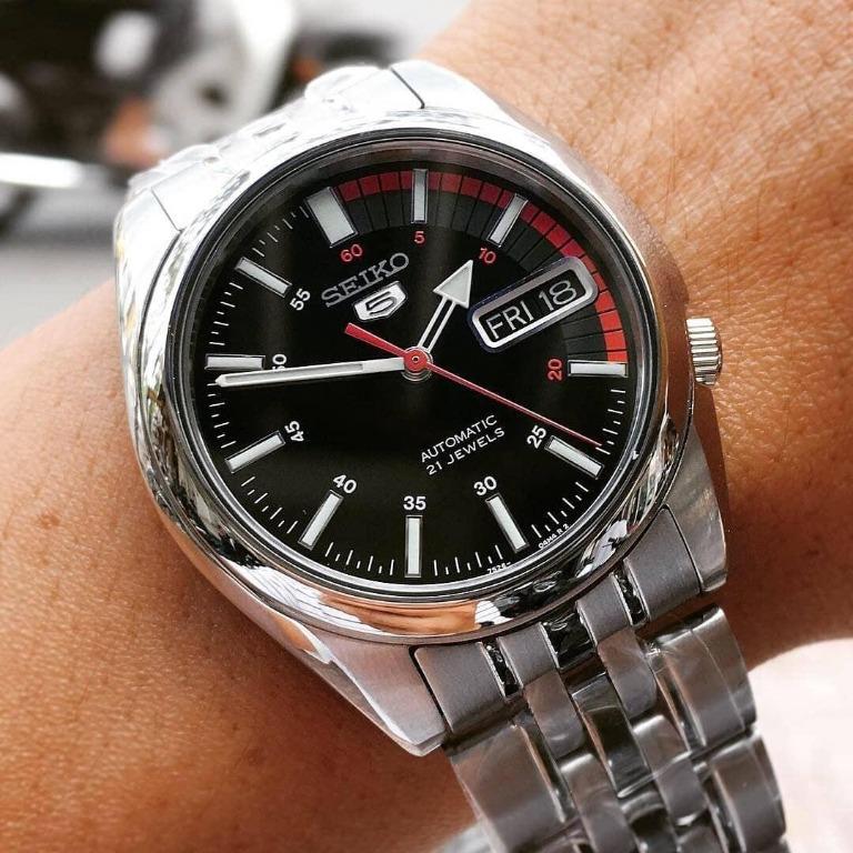 Seiko 5 SNK375K1 SNK375K SNK375 SNK Automatic Stainless Steel Analog Men s Watch Men s Fashion Watches Accessories Watches on Carousell