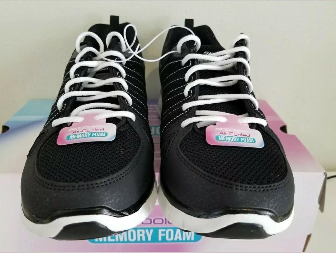 memory foam black womens shoes