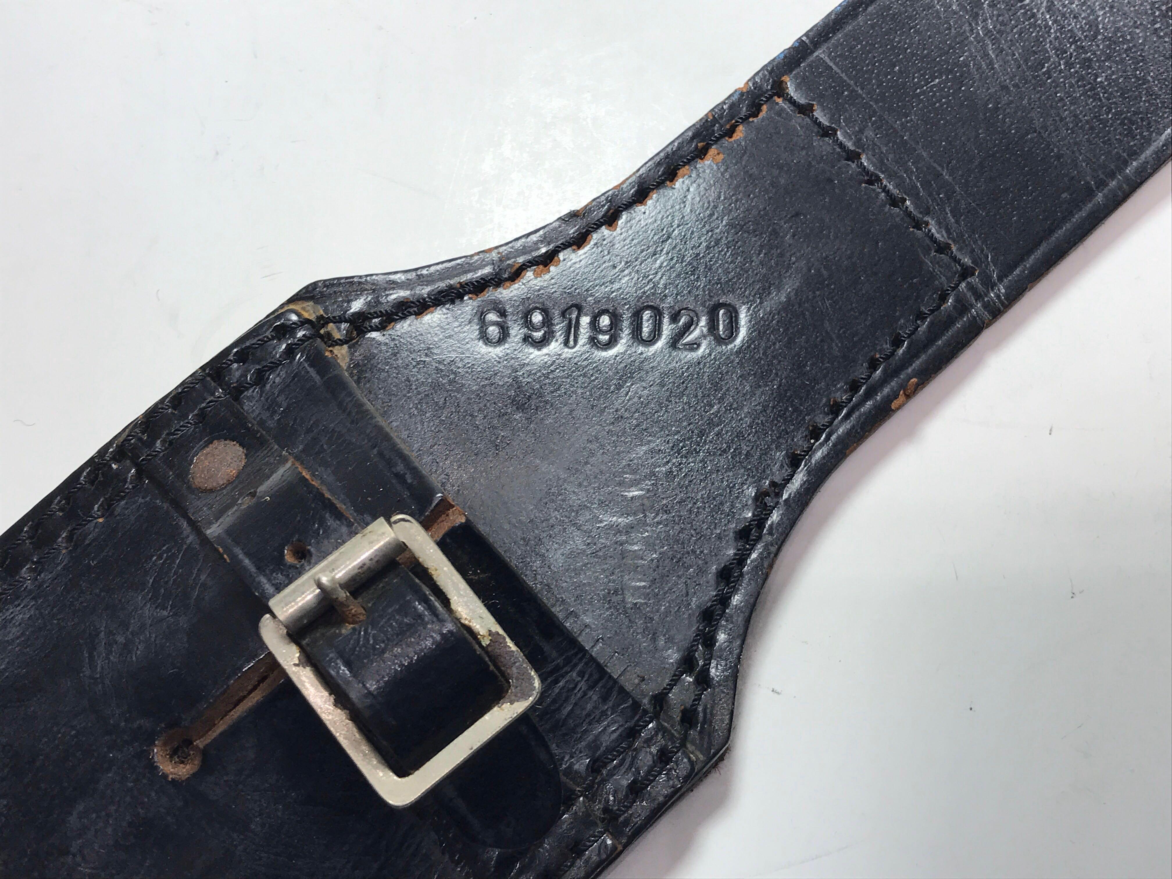 (SOLD 31/3) Vintage Police Baton Leather Holder (Serial No.: 6919020 ...