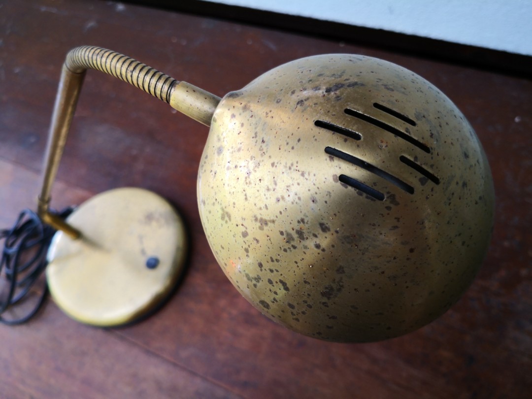 Vintage IKEA Discontinued Work Lamp *lighting, table, gold, Furniture