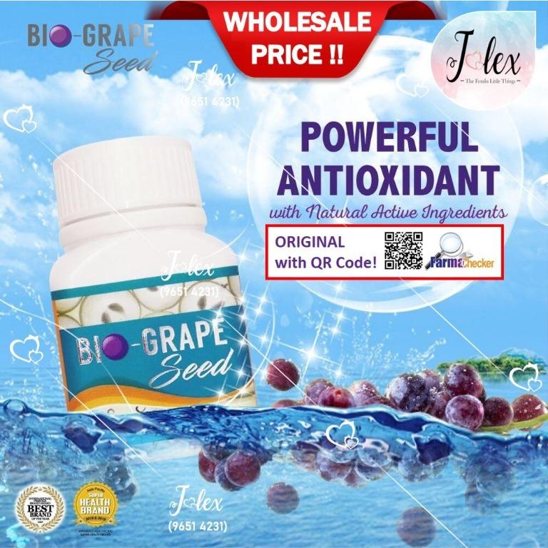 Wholesale Wellous Bio Grape Seed Bio Grapeseed For Lower Blood Lipid And Sugar Level 90 Tablets Health Beauty Face Skin Care On Carousell
