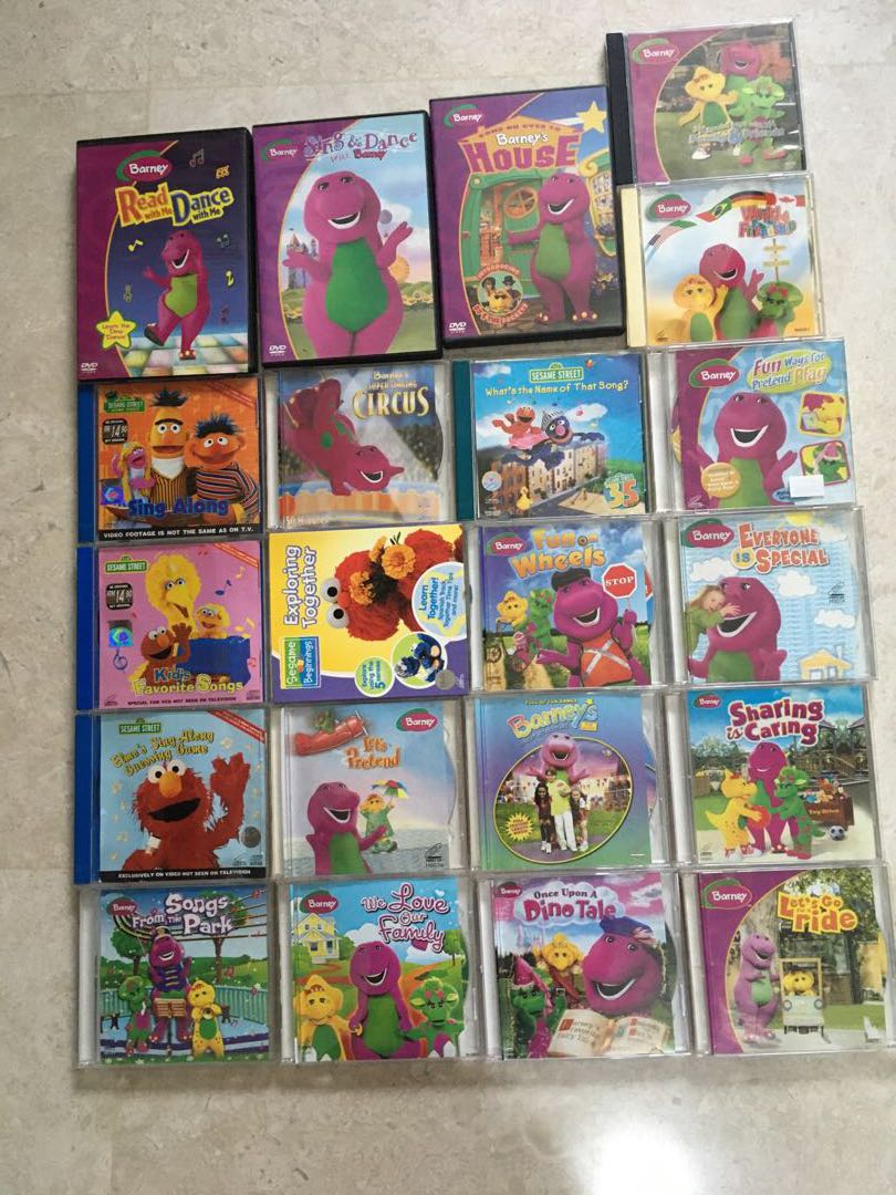 1 Lot Barney & Sesame Street VCDs, Hobbies & Toys, Music & Media, CDs ...
