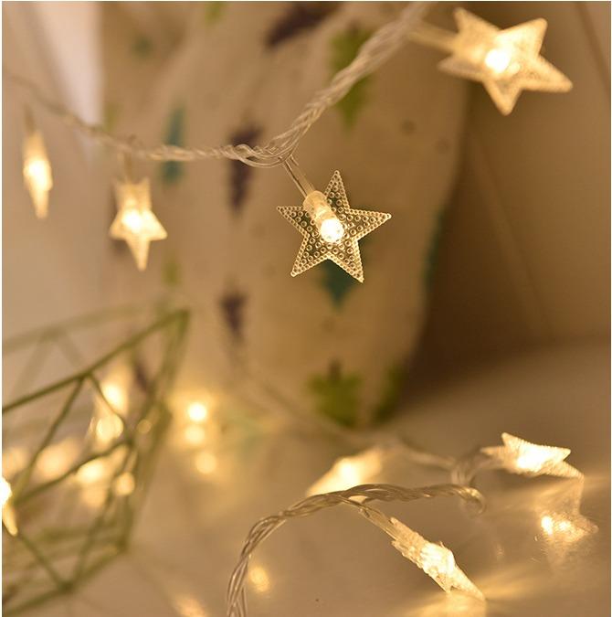 Nursery Night Light Stars Fairy Lights Bedroom decoration