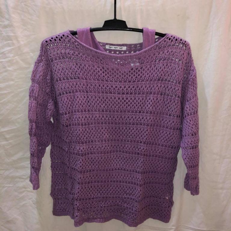 Ad 022 Eight Eight Eight Purple Blouse Free Size With Undershirt Inside Women S Fashion Clothes Tops On Carousell,Valentino Rockstud Camo Bag
