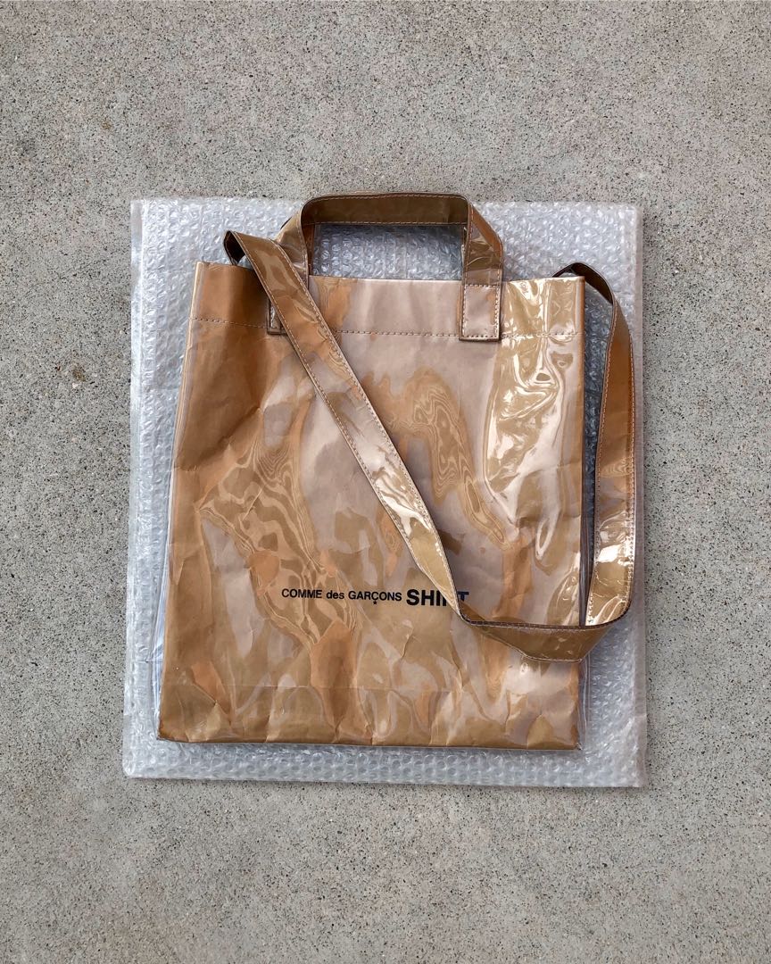Cdg shirt deals pvc bag