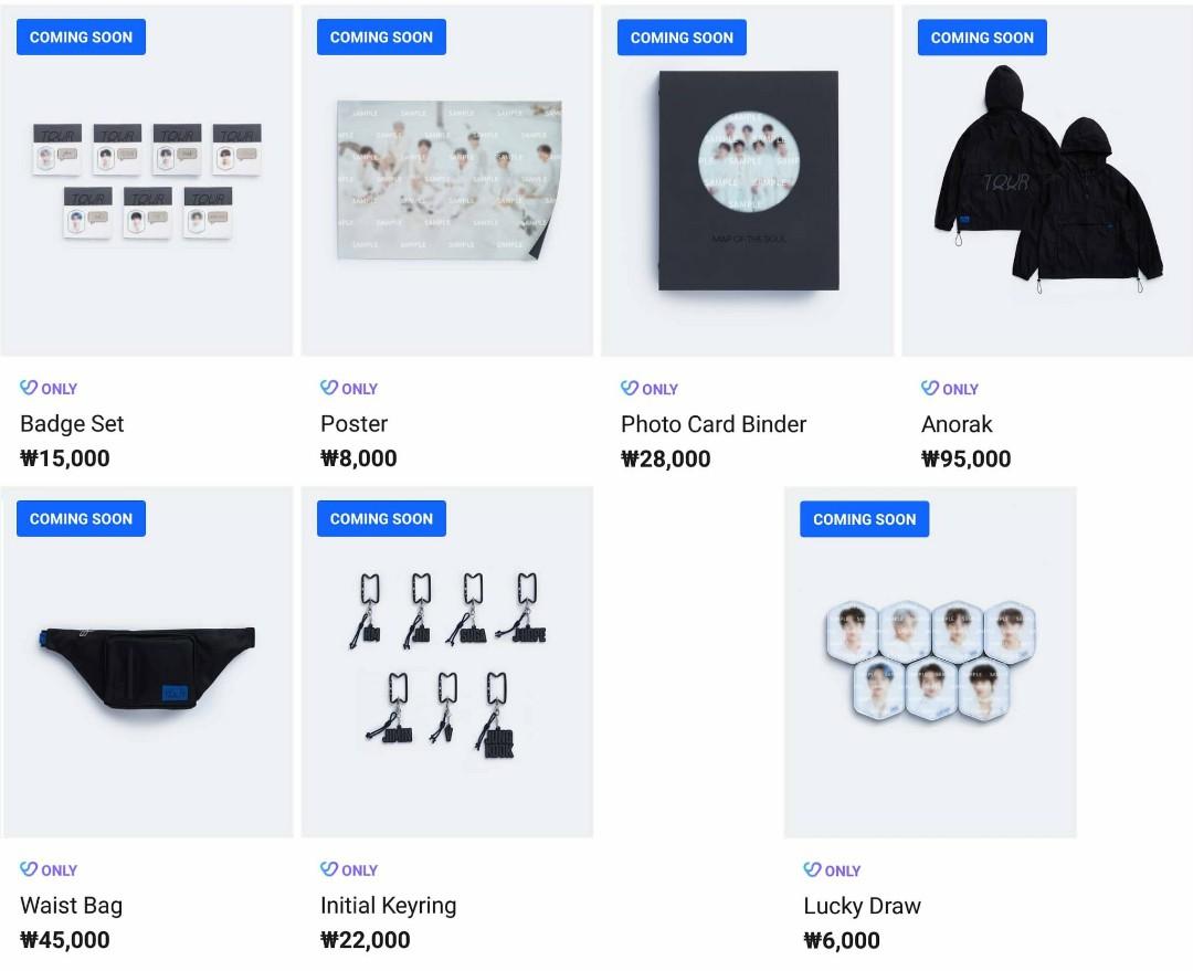 Pre Order Bts Map Of The Soul Tour Official Merchandise K Wave On Carousell