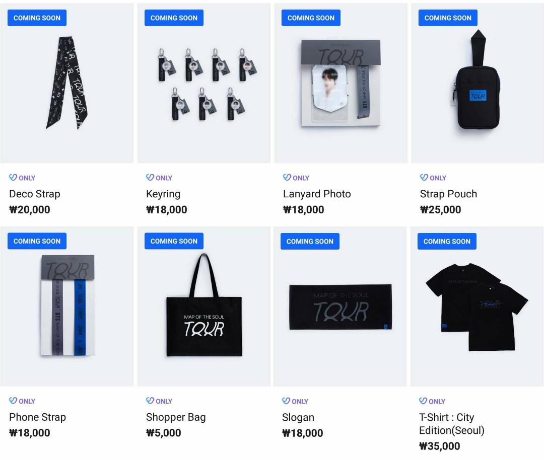 Pre Order Bts Map Of The Soul Tour Official Merchandise K Wave On Carousell