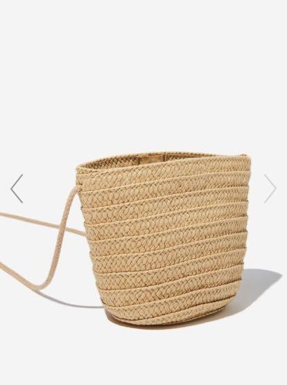Straw bags cotton on Clearance