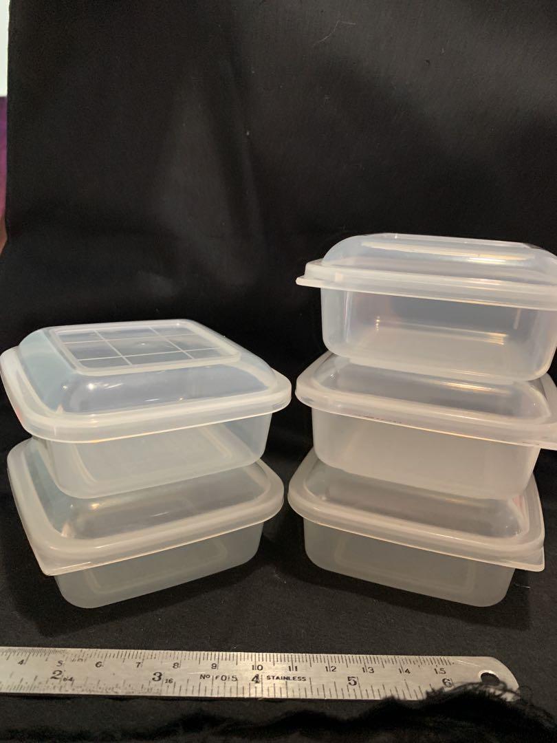 Daiso mini plastic containers, Furniture & Home Living, Kitchenware