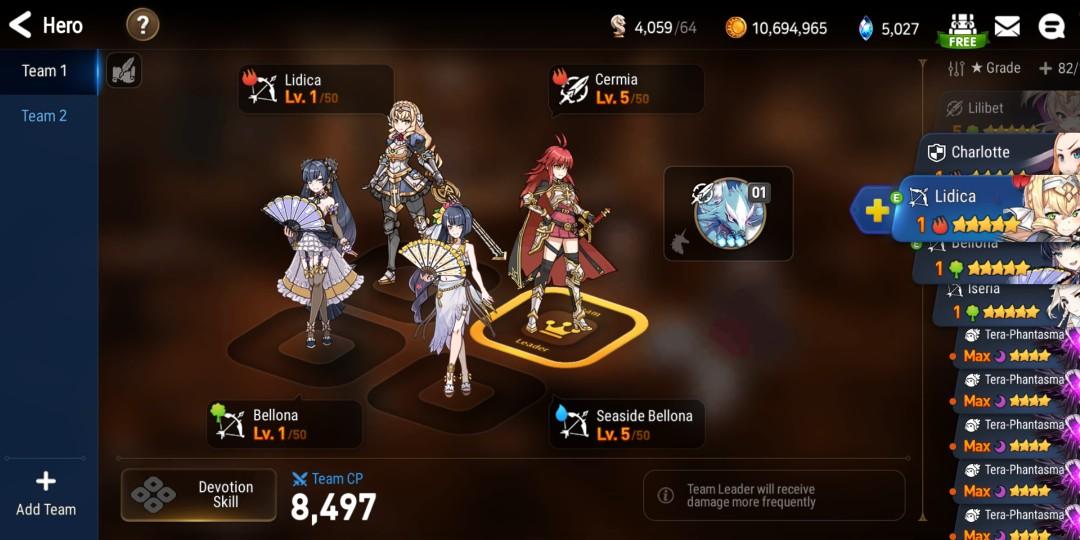 Epic Seven Asia Seaside Bellona And Cermia Account Toys Games Video Gaming In Game Products On Carousell