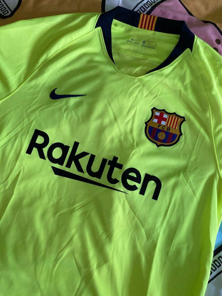 Fc Barcelona 18 19 Season Away Jersey Sports Sports Apparel On Carousell