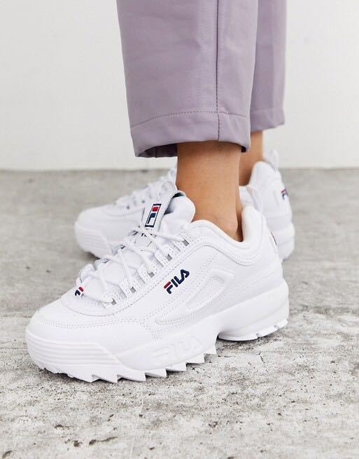 Fila triple white disruptor top