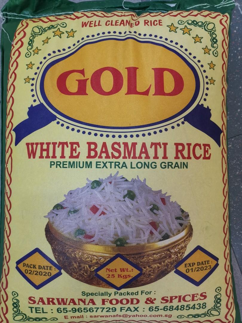 Gold basmati rice 25kg, Food & Drinks, Local Eats on Carousell