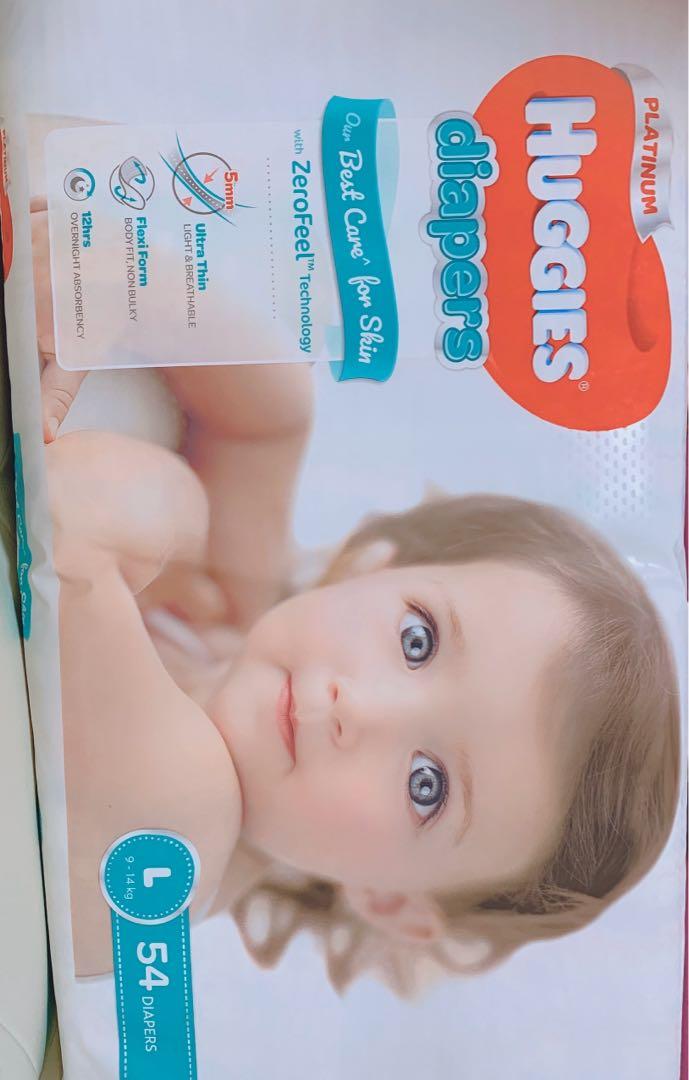 Huggies Diaper L size, Babies & Kids, Bathing & Changing, Diapers