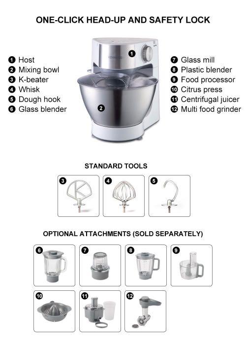 Kenwood Prospero KM283 Stand Mixer, TV & Home Appliances, Kitchen