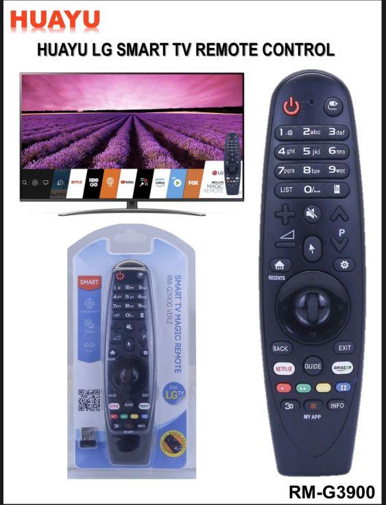 Lg Magic Smart Tv Remote Control For All Lg Smart Tv With Usb Universal Lg Smart Tv Remote Model Rm G3900 By Huayu Support All Lg Smart Tv Tv Home Appliances Tv