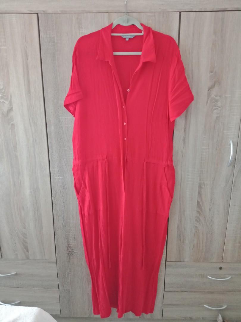 marks and spencer red jumpsuit