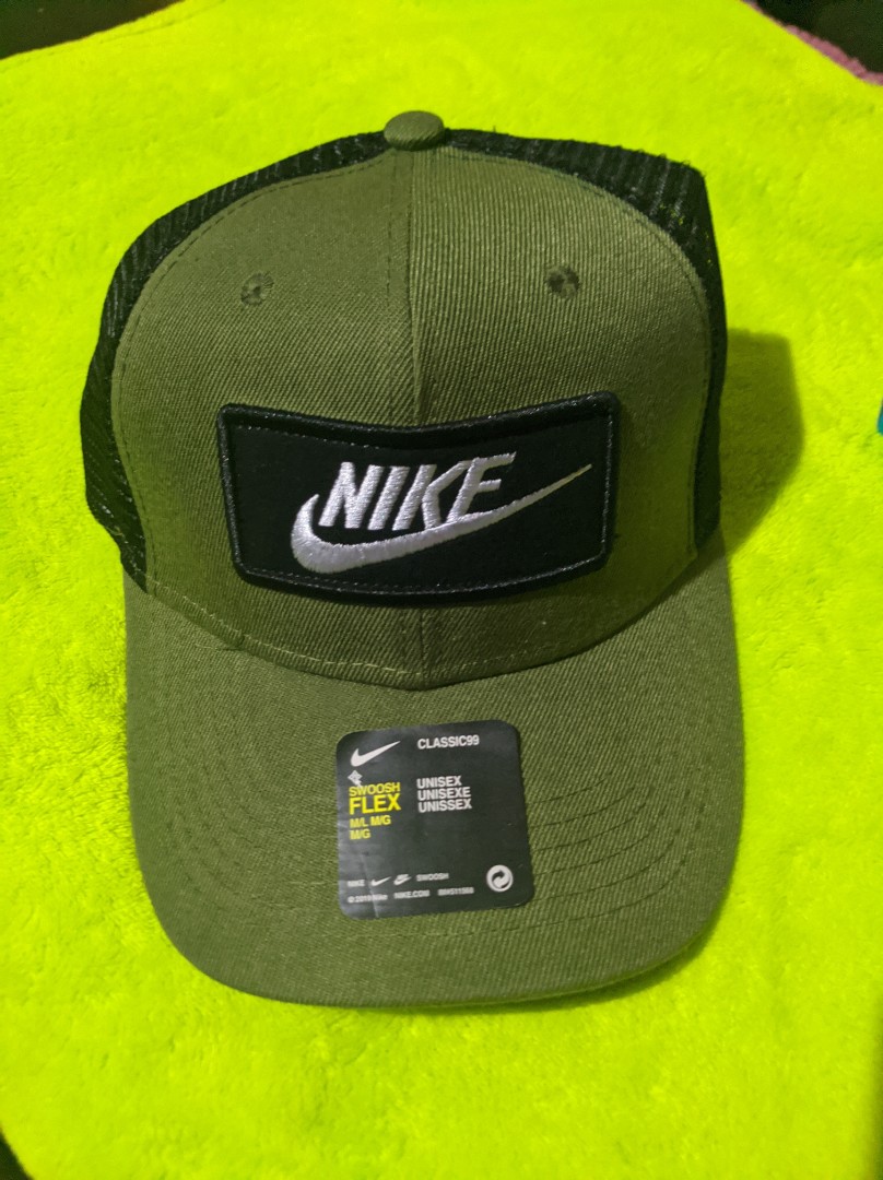 green nike baseball cap