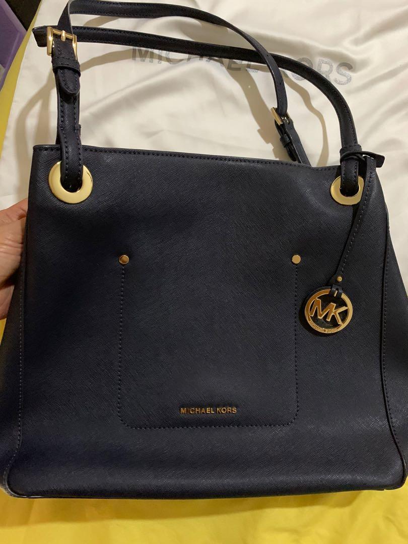 navy michael kors bag