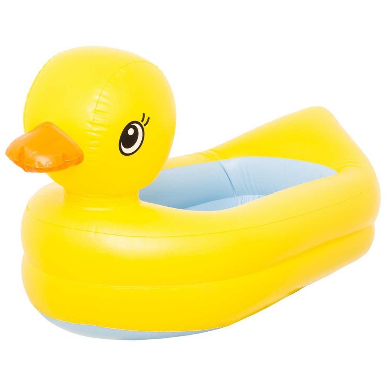 Munchkin Duck Inflatable Bath Tub (USED, 9/10), Babies & Kids, Infant