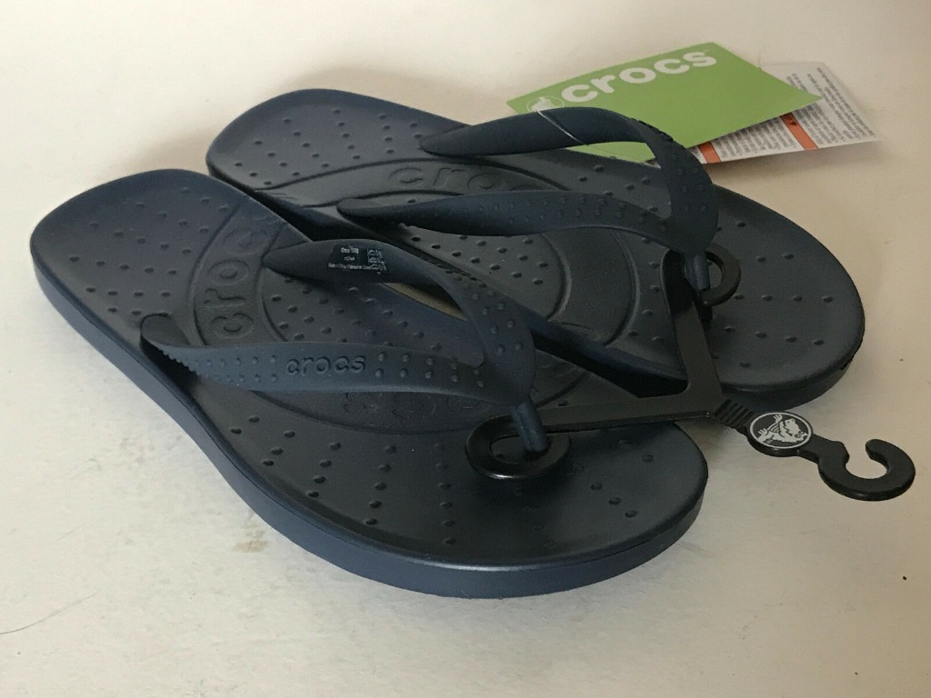 NEW CROCS CHAWAII FLIP NAVY BLUE RELAXED FIT FLIP
