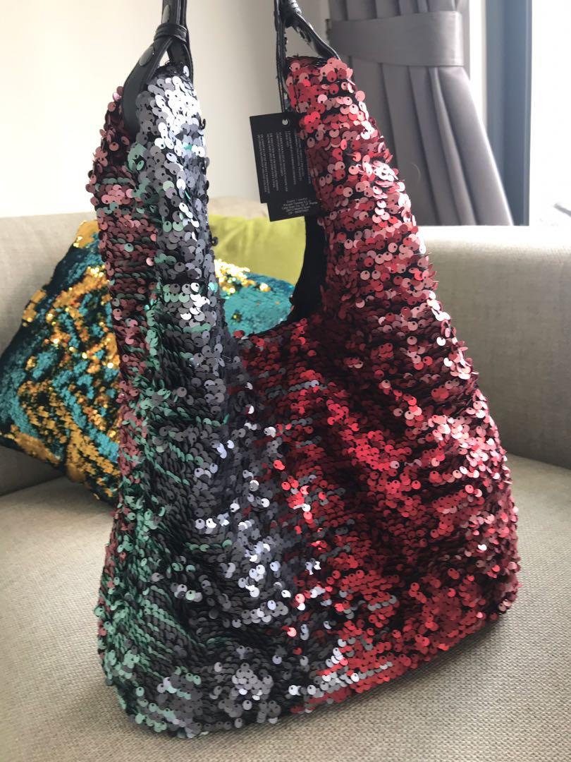 Primark Sequins Hobo Bag Women s Fashion Bags Wallets