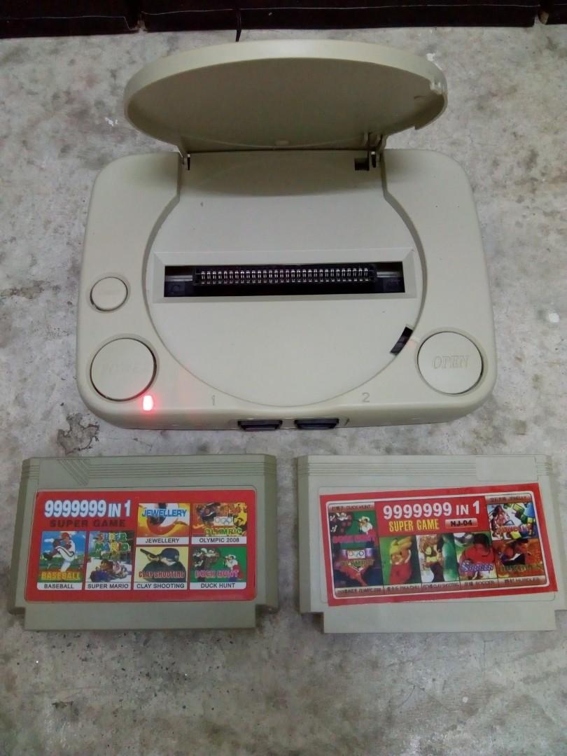 Retro Game Console with Tapes, Video Gaming, Video Game Consoles,  PlayStation on Carousell