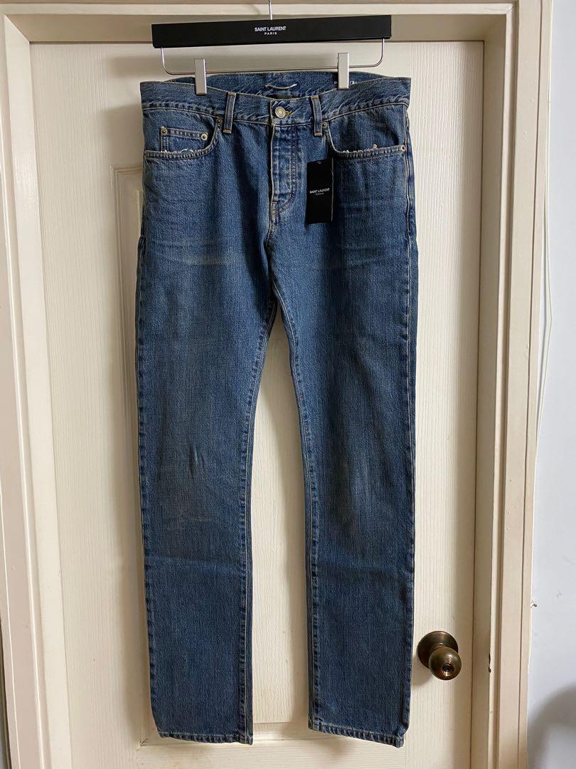 全新Saint laurent Paris denim jean Sz 32 new Slp Ysl, 男裝, 褲