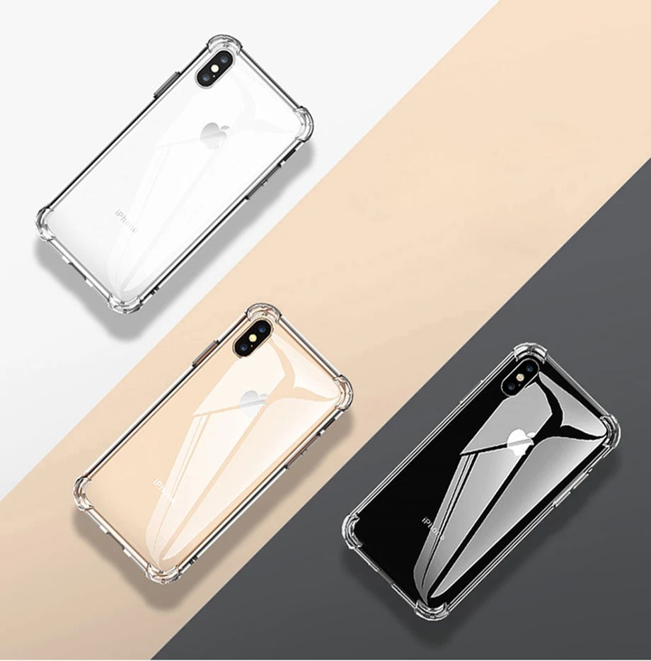 Shockproof Silicon iPhone Transparent Case